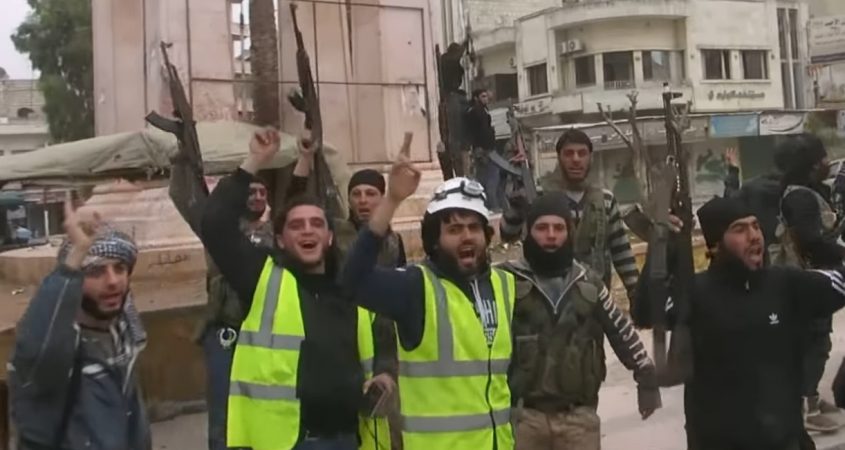 White Helmets Idlib guns