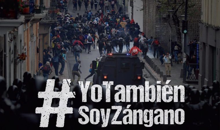 Ecuador zangano protest Lenin Moreno