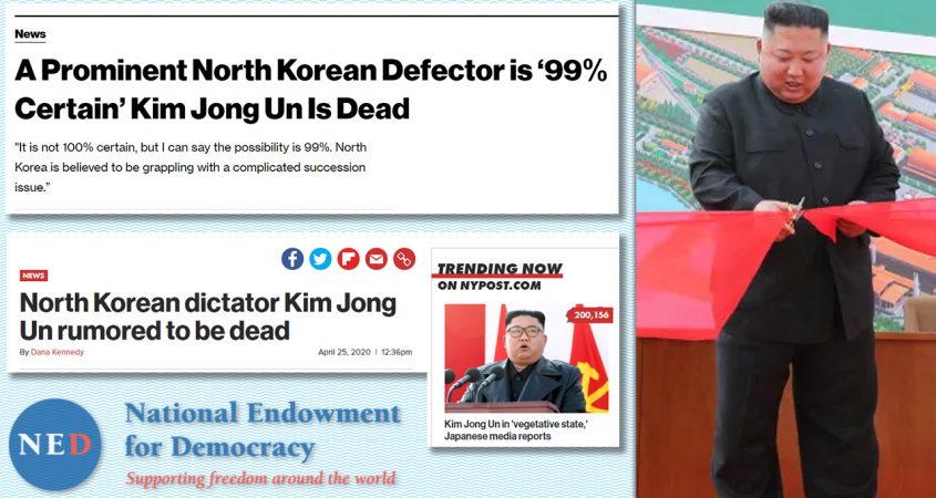 north korea fake news kim dead NED